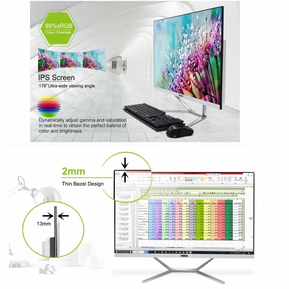 23.8 27 Inch White Desktop Computer