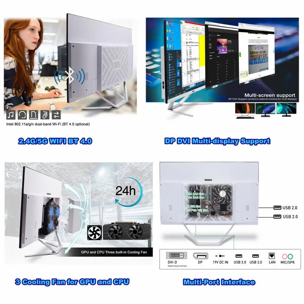 23.8 27 Inch White Desktop Computer
