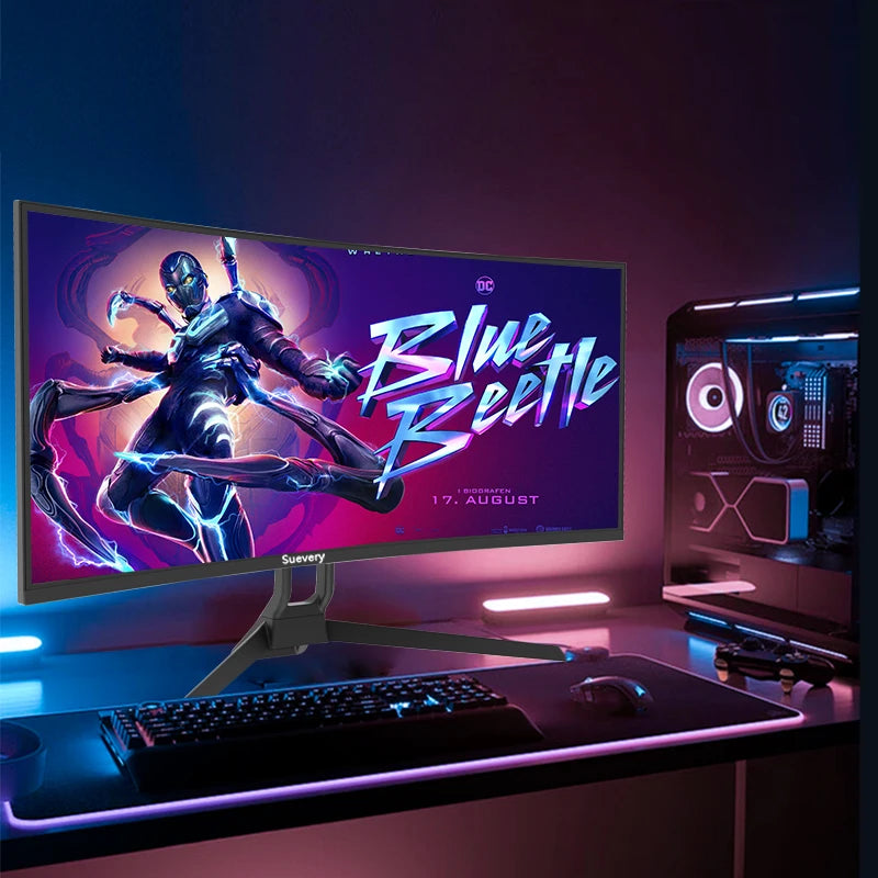 34'' 144Hz Bandfish Screen Curved Suevery Monitor