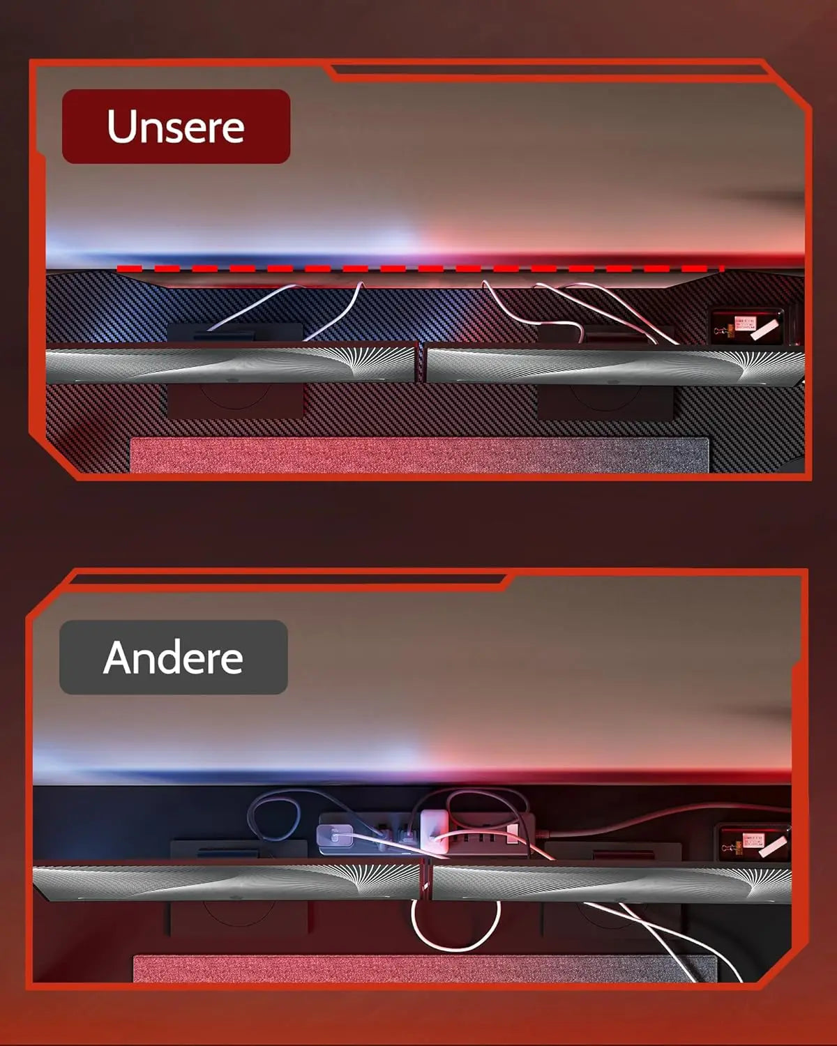 Simple Gaming Desk Z Shaped 55 inch Gamer Workstation