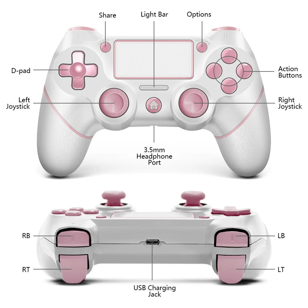 AceGamer Pink Wireless Controller