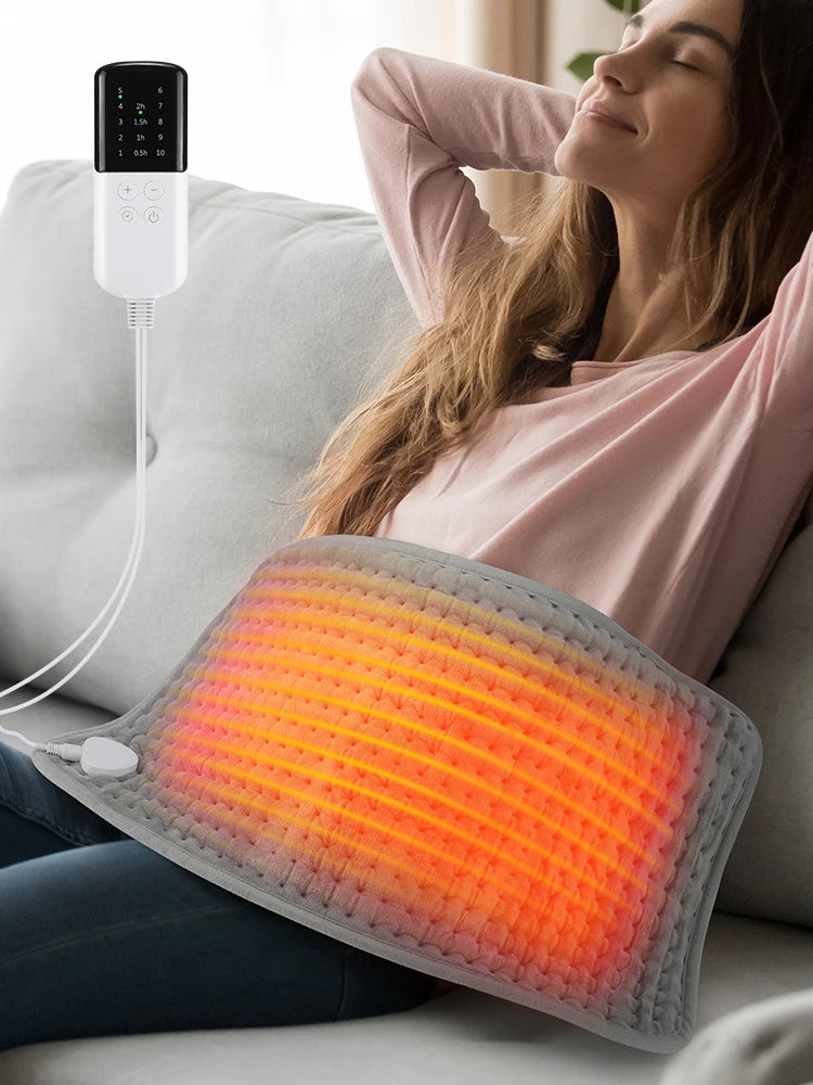 60x30CM 10 levels Electric Heating Pad Massager for Body Abdomen Back Winter Warmer Blanket Thermal Massage Mat Heat Waistcoat