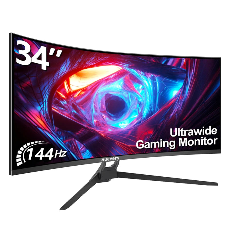 34'' 144Hz Bandfish Screen Curved Suevery Monitor