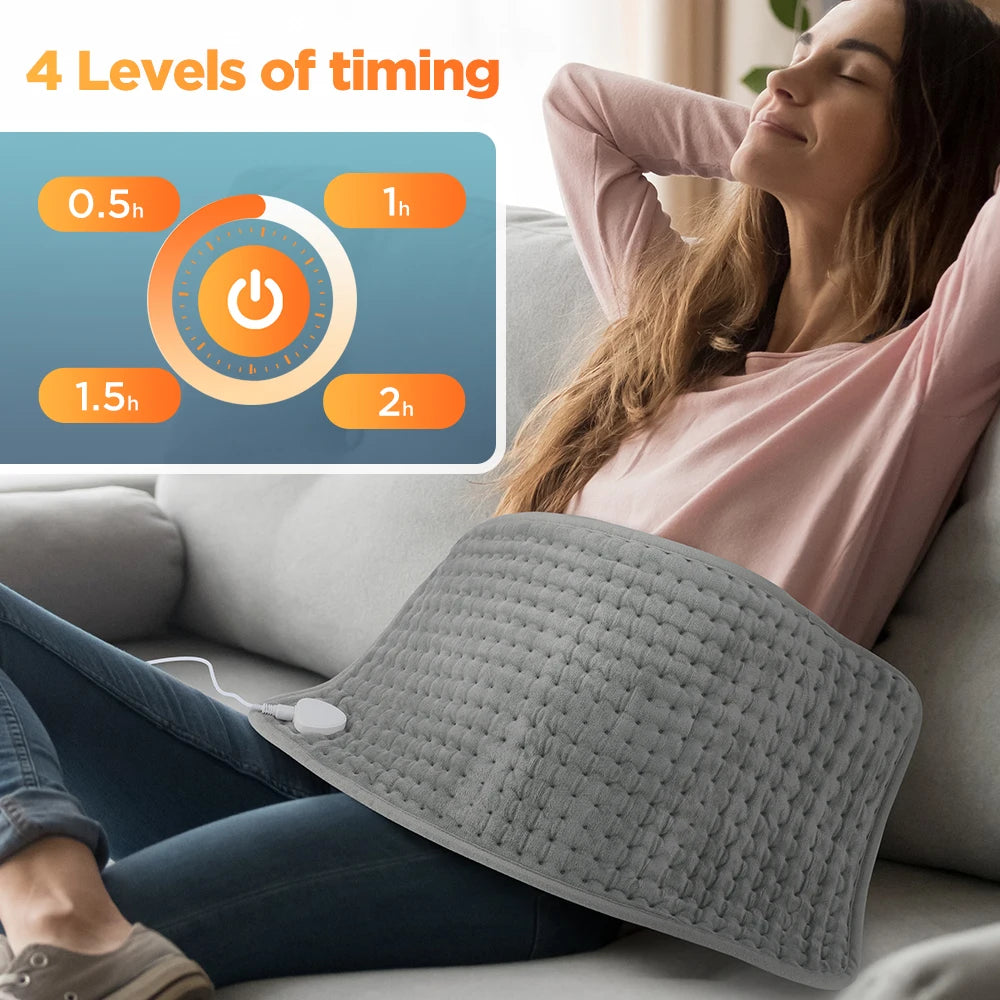 60x30CM 10 levels Electric Heating Pad Massager for Body Abdomen Back Winter Warmer Blanket Thermal Massage Mat Heat Waistcoat