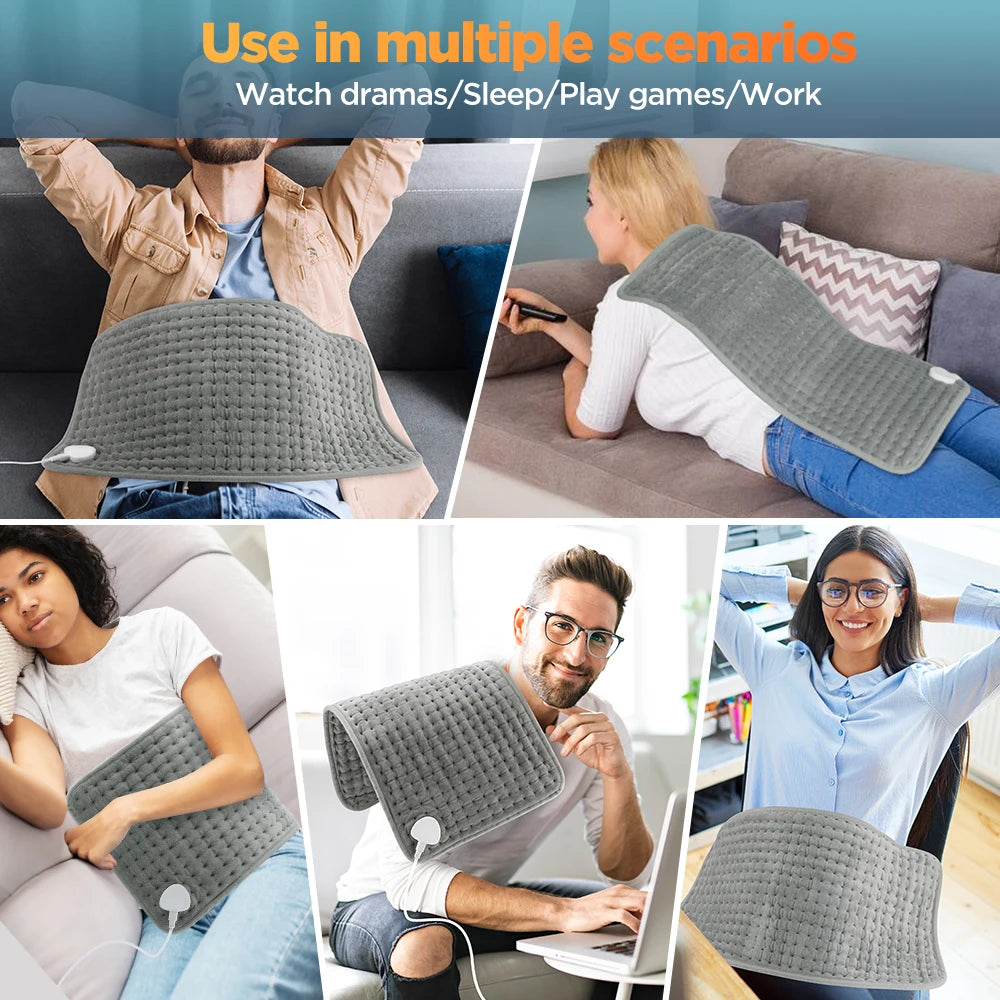 60x30CM 10 levels Electric Heating Pad Massager for Body Abdomen Back Winter Warmer Blanket Thermal Massage Mat Heat Waistcoat