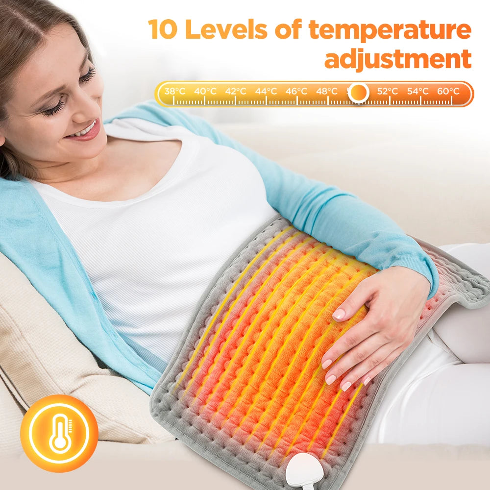60x30CM 10 levels Electric Heating Pad Massager for Body Abdomen Back Winter Warmer Blanket Thermal Massage Mat Heat Waistcoat