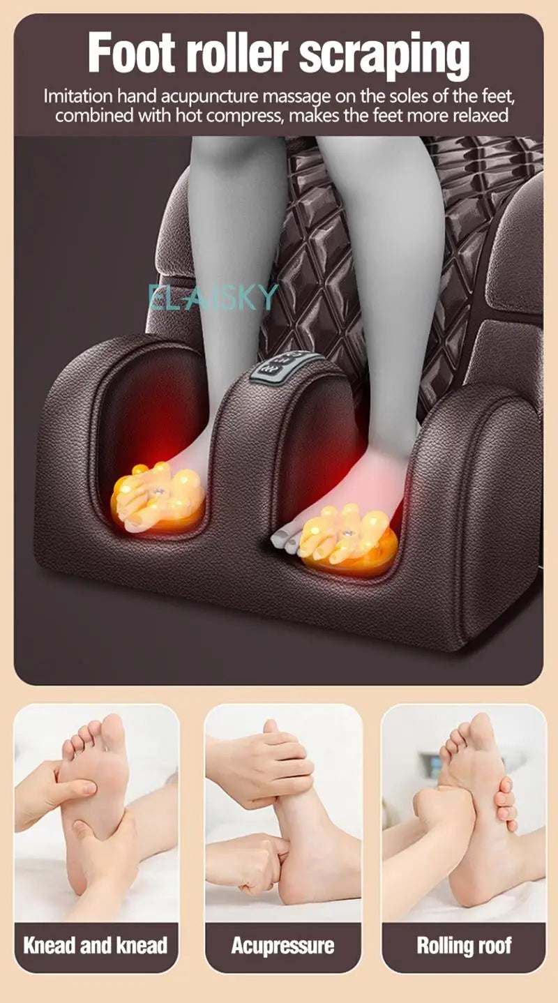 From USA Electric Massage Mattress Vibrating Heating Infrared Massager Cushion For Neck Back Foot Full Body Pain Stress Relief