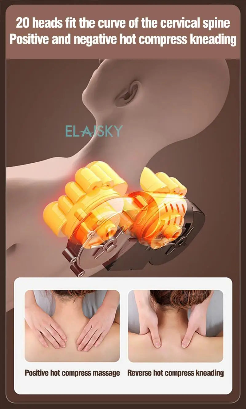 From USA Electric Massage Mattress Vibrating Heating Infrared Massager Cushion For Neck Back Foot Full Body Pain Stress Relief
